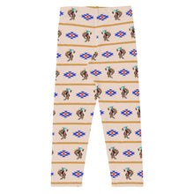 Load image into Gallery viewer, Cowboy Bronc Rider Aztec - Tan Kid's Leggings