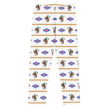 Load image into Gallery viewer, Cowboy Bronc Rider Aztec - White Toddler/Kid's Leggings