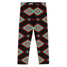 Load image into Gallery viewer, Aztec Turquoise & Red Toddler/Kid's Leggings