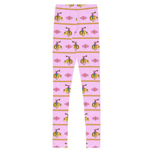 Load image into Gallery viewer, Cowgirl Bronc Rider Aztec - Pink Youth Leggings