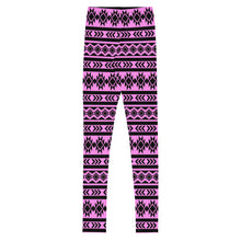 Load image into Gallery viewer, Aztec - Pink Youth Leggings