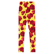 Load image into Gallery viewer, Rose - Yellow Youth Leggings