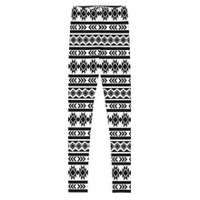 Load image into Gallery viewer, Aztec Monochrome - Youth Leggings