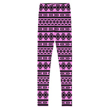 Load image into Gallery viewer, Aztec - Pink Youth Leggings