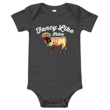 Load image into Gallery viewer, Fancy Like Moo Baby/Toddler onesie