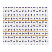Load image into Gallery viewer, Cowboy Bronc Rider Aztec - White Throw Blanket