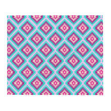 Load image into Gallery viewer, Aztec Multi - Pink & Turquoise Throw Blanket