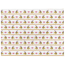 Load image into Gallery viewer, Cowgirl Bronc Rider Aztec - White Throw Blanket