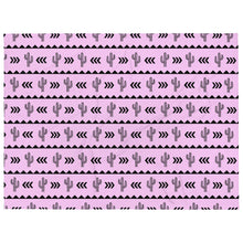 Load image into Gallery viewer, Cactus Aztec - Pink Throw Blanket