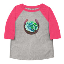 Load image into Gallery viewer, Succulent Horseshoe 3/4 Toddler shirt