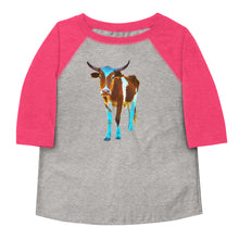 Load image into Gallery viewer, Steer Toddler 3/4 baseball shirt