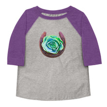 Load image into Gallery viewer, Succulent Horseshoe 3/4 Toddler shirt