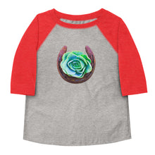 Load image into Gallery viewer, Succulent Horseshoe 3/4 Toddler shirt