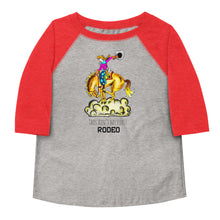 Load image into Gallery viewer, Cowgirl Bronc Rider Toddler baseball shirt