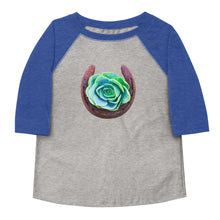 Load image into Gallery viewer, Succulent Horseshoe 3/4 Toddler shirt