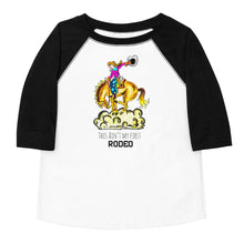 Load image into Gallery viewer, Cowgirl Bronc Rider Toddler baseball shirt