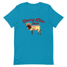 Load image into Gallery viewer, Fancy Like Moo - Maroon Lettering T-shirt