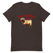 Load image into Gallery viewer, Fancy Like Moo - Maroon Lettering T-shirt