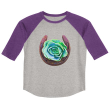 Load image into Gallery viewer, Succulent Horseshoe 3/4 Youth shirt