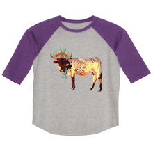 Load image into Gallery viewer, Fancy Cow 3/4 Youth shirt