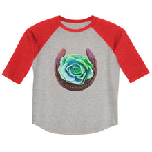 Load image into Gallery viewer, Succulent Horseshoe 3/4 Youth shirt