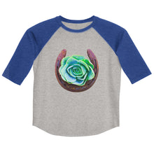 Load image into Gallery viewer, Succulent Horseshoe 3/4 Youth shirt