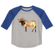 Load image into Gallery viewer, Fancy Cow 3/4 Youth shirt