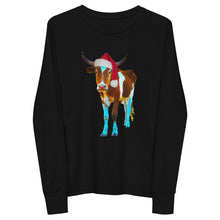 Load image into Gallery viewer, Santa Steer Youth long sleeve tee