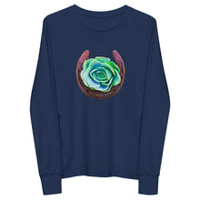 Load image into Gallery viewer, Succulent Horseshoe - Youth long sleeve tee