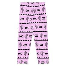 Load image into Gallery viewer, Cactus Aztec Pink - Kid&#39;s Leggings
