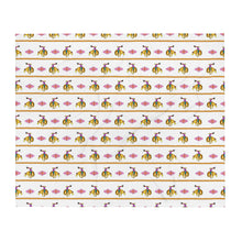 Load image into Gallery viewer, Cowgirl Bronc Rider Aztec - White Throw Blanket
