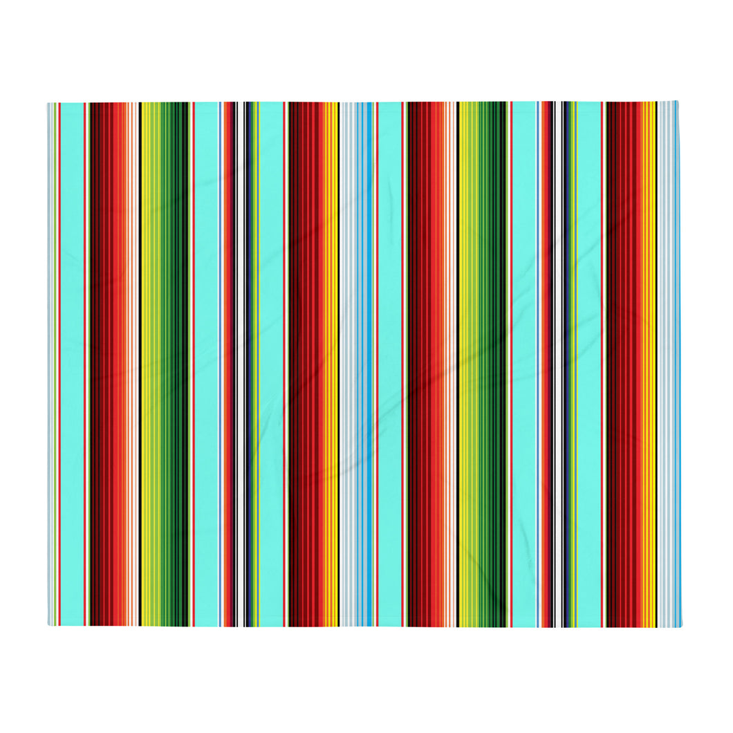 Turquoise Serape - Throw Blanket
