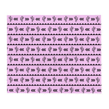 Load image into Gallery viewer, Cactus Aztec - Pink Throw Blanket

