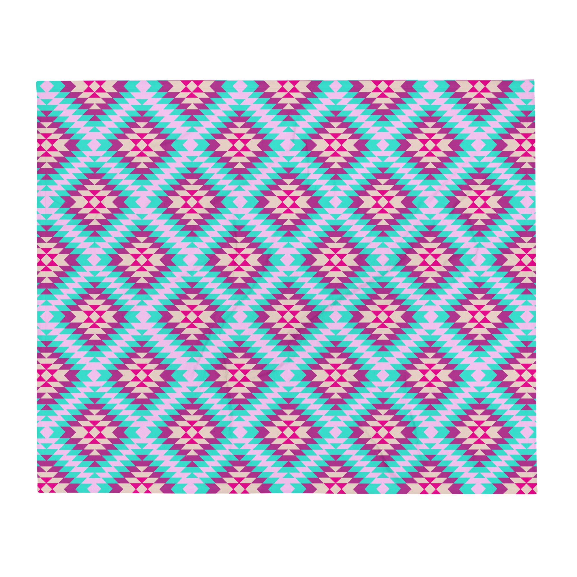 Pink aztec online blanket