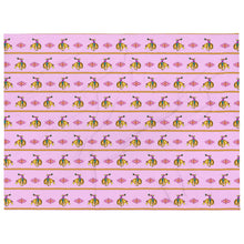 Load image into Gallery viewer, Cowgirl Bronc Rider Aztec - Pink Throw Blanket
