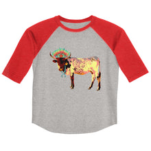 Load image into Gallery viewer, Fancy Cow 3/4 Youth shirt
